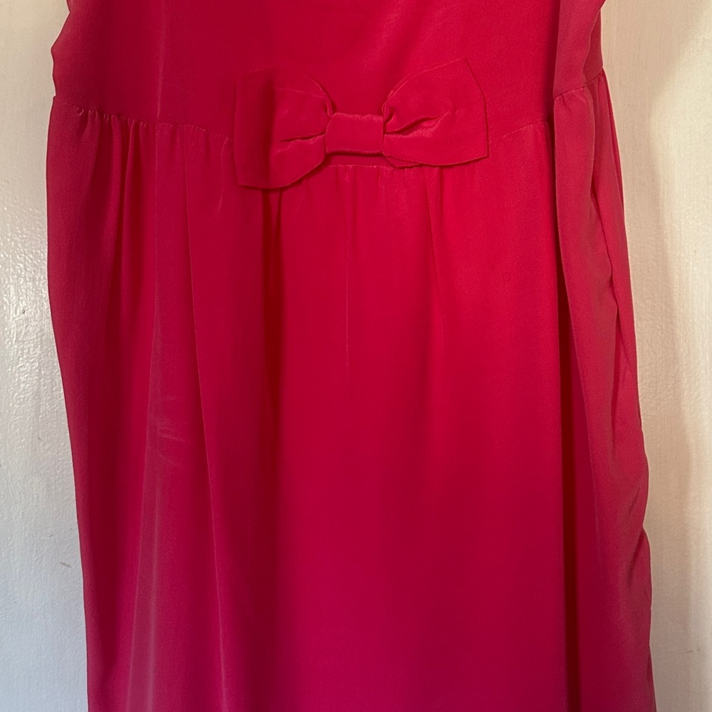 Sara Berman Fuchsia Silk Dress View 3